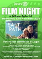 Rotary Film Night at Sullington Parish Hall, Thakeham Road, 
Storrington, Nr Pulborough, 
West Sussex,  RH20 3PP